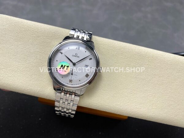 N1 Factory Omega De Ville Prestige 434.10.41.20.02.001 41mm Full Steel Roman Numerals Silver Dial (6) N1 Factory Omega De Ville Prestige 434.10.41.20.02.001 41mm Full Steel Roman Numerals Silver Dial