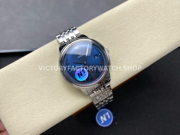 N1 Factory Omega De Ville Prestige 434.10.41.20.03.001 41mm Full Steel Roman Numerals Blue Dial (2) N1 Factory Omega De Ville Prestige 434.10.41.20.03.001 41mm Full Steel Roman Numerals Blue Dial