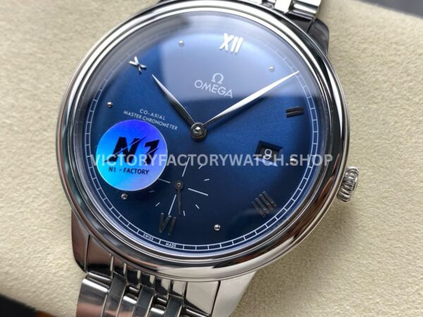 N1 Factory Omega De Ville Prestige 434.10.41.20.03.001 41mm Full Steel Roman Numerals Blue Dial (3) N1 Factory Omega De Ville Prestige 434.10.41.20.03.001 41mm Full Steel Roman Numerals Blue Dial
