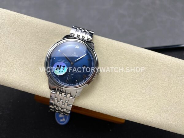 N1 Factory Omega De Ville Prestige 434.10.41.20.03.001 41mm Full Steel Roman Numerals Blue Dial (4) N1 Factory Omega De Ville Prestige 434.10.41.20.03.001 41mm Full Steel Roman Numerals Blue Dial
