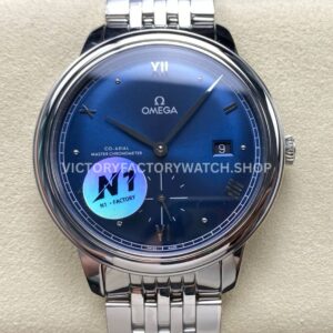N1 Factory Omega De Ville Prestige 434.10.41.20.03.001 41mm Full Steel Roman Numerals Blue Dial (5) N1 Factory Omega De Ville Prestige 434.10.41.20.03.001 41mm full steel Roman numerals blue dial replica watch