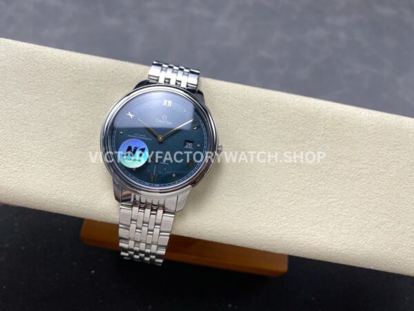 N1 Factory Omega De Ville Prestige 434.10.41.20.10.001 41mm Full Steel Roman Numerals Green Dial (3) N1 Factory Omega De Ville Prestige 434.10.41.20.10.001 41mm Full Steel Roman Numerals Green Dial