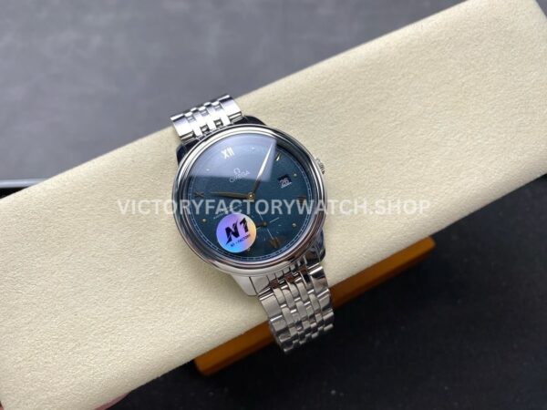 N1 Factory Omega De Ville Prestige 434.10.41.20.10.001 41mm Full Steel Roman Numerals Green Dial (4) N1 Factory Omega De Ville Prestige 434.10.41.20.10.001 41mm Full Steel Roman Numerals Green Dial