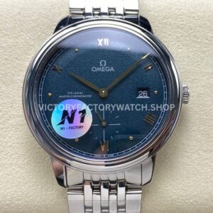 N1 Factory Omega De Ville Prestige 434.10.41.20.10.001 41mm Full Steel Roman Numerals Green Dial (7) N1 Factory Omega De Ville Prestige 434.10.41.20.10.001 41mm full steel Roman numerals green dial replica watch