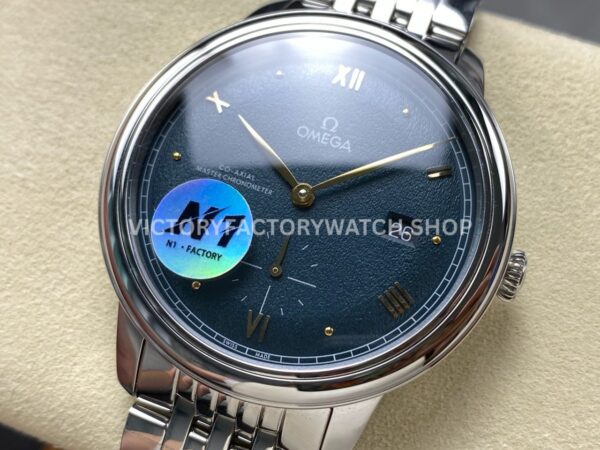 N1 Factory Omega De Ville Prestige 434.10.41.20.10.001 41mm Full Steel Roman Numerals Green Dial (8) N1 Factory Omega De Ville Prestige 434.10.41.20.10.001 41mm Full Steel Roman Numerals Green Dial
