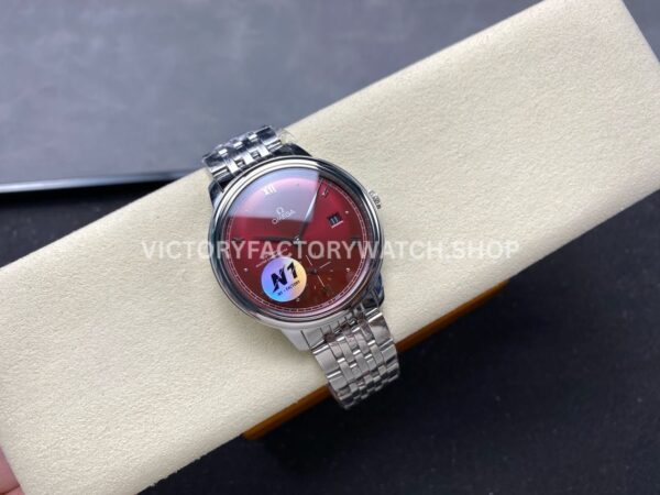 N1 Factory Omega De Ville Prestige 434.10.41.20.11.001 41mm Full Steel Roman Numerals Red Dial (1) N1 Factory Omega De Ville Prestige 434.10.41.20.11.001 41mm Full Steel Roman Numerals Red Dial