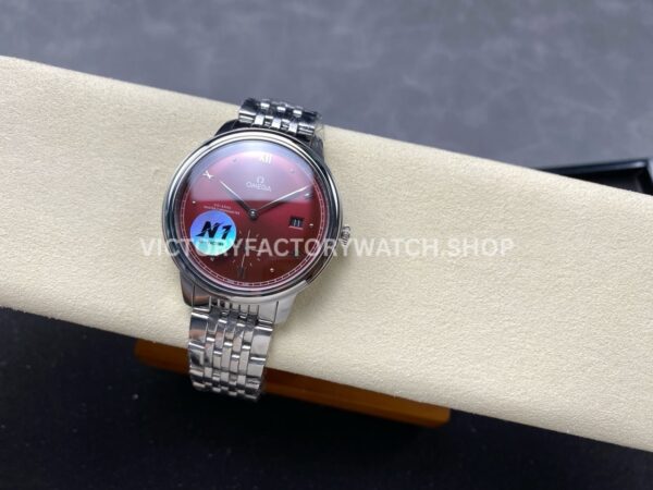 N1 Factory Omega De Ville Prestige 434.10.41.20.11.001 41mm Full Steel Roman Numerals Red Dial (11) N1 Factory Omega De Ville Prestige 434.10.41.20.11.001 41mm Full Steel Roman Numerals Red Dial