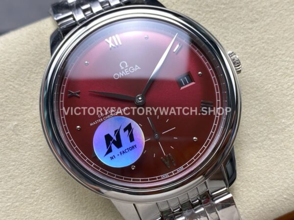 N1 Factory Omega De Ville Prestige 434.10.41.20.11.001 41mm Full Steel Roman Numerals Red Dial (5) N1 Factory Omega De Ville Prestige 434.10.41.20.11.001 41mm Full Steel Roman Numerals Red Dial