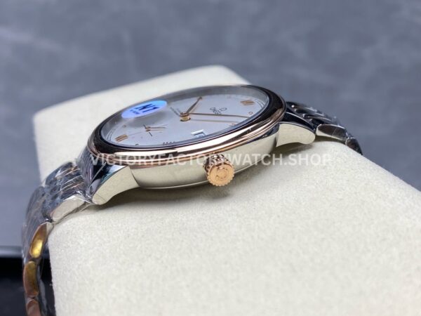 N1 Factory Omega De Ville Prestige 434.20.41.20.02.001 41mm Half Yellow Gold Roman Numerals Silver Dial (2) N1 Factory Omega De Ville Prestige 434.20.41.20.02.001 41mm Half Yellow Gold Roman Numerals Silver Dial