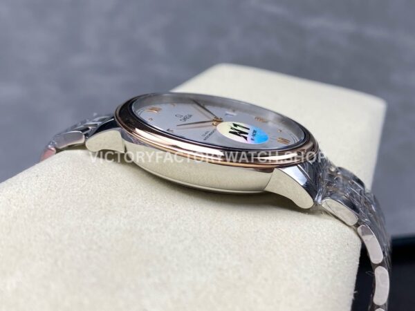 N1 Factory Omega De Ville Prestige 434.20.41.20.02.001 41mm Half Yellow Gold Roman Numerals Silver Dial (3) N1 Factory Omega De Ville Prestige 434.20.41.20.02.001 41mm Half Yellow Gold Roman Numerals Silver Dial