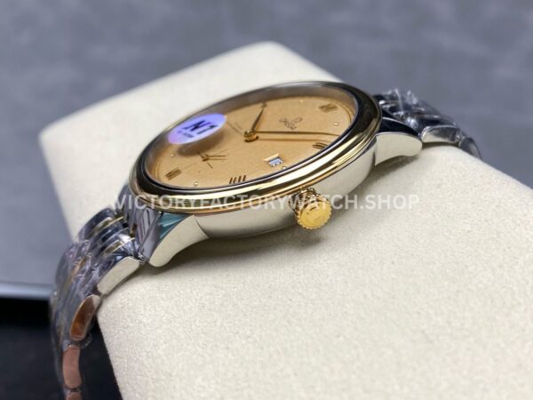 N1 Factory Omega De Ville Prestige 434.20.41.20.08.001 41mm Half Yellow Gold Roman Numerals Champagne Dial (10) N1 Factory Omega De Ville Prestige 434.20.41.20.08.001 41mm Half Yellow Gold Roman Numerals Champagne Dial