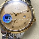 N1 Factory Omega De Ville Prestige 434.20.41.20.08.001 41mm Half Yellow Gold Roman Numerals Champagne Dial (8) N1 Factory Omega De Ville Prestige 434.20.41.20.08.001 41mm Half Yellow Gold Roman Numerals Champagne Dial
