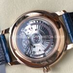 N1 Factory Omega De Ville Prestige 434.53.41.20.03.001 41mm Rose Gold Blue Leather Strap Roman Numerals Blue Dial