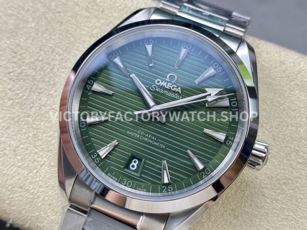 N1 Factory Omega Seamaster Aqua Terra Master Co-Axial Chronometer 220.10.41.21 (8) N1 Factory Omega Seamaster Aqua Terra Master Co-Axial Chronometer 220.10.41.21.10.001 41.5mm Full Steel Green Dial