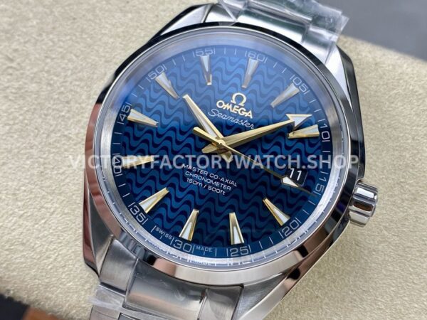 N1 Factory Omega Seamaster Aqua Terra Master Co-Axial Chronometer 231.10 N1 Factory Omega Seamaster Aqua Terra Master Co-Axial Chronometer 231.10.42.21.03.006 41.5mm Full Steel Ripple Blue Dial