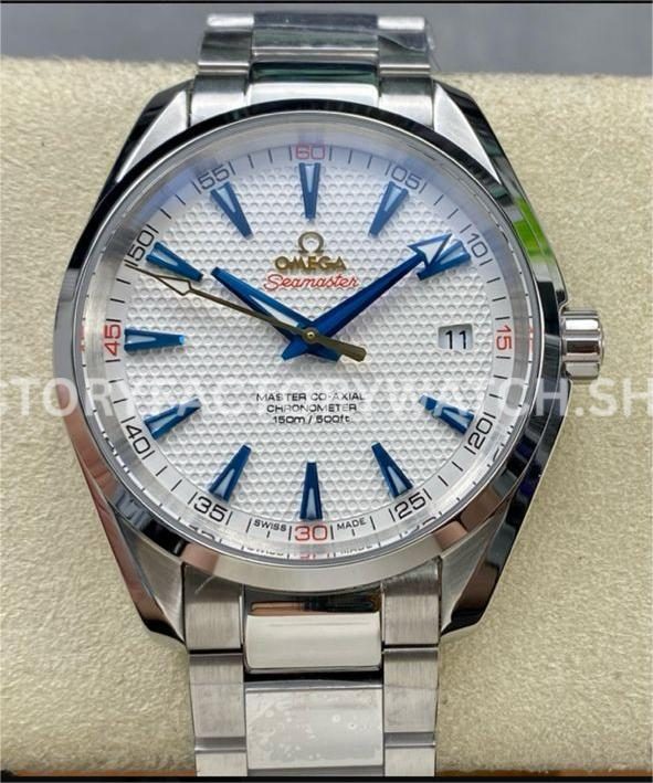 N1 Factory Omega Seamaster Aqua Terra Master Co-Axial Chronometer 41.5mm Full Steel White Dial (8) N1 Factory Omega Seamaster Aqua Terra Master Co-Axial Chronometer 220.10.41.21.01.001 41.5mm full steel black dial replica watch