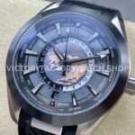 N1 Factory Omega Seamaster Aqua Terra World Time 220.92.43.22.99.001 43mm Titanium Rubb (9) N1 Factory Omega Seamaster Aqua Terra World Time 220.92.43.22.99.001 43mm Titanium Rubber Strap Grey Dial