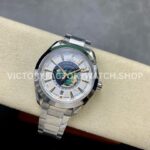 N1 Factory Omega Seamaster Aqua Terra World Time 220.93.43.22.99.001 43mm Full Steel White Dial