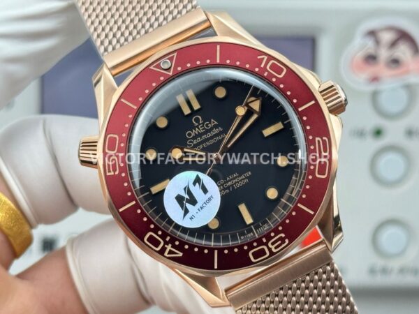 N1 Factory Omega Seamaster Diver 300M 210.90.42.20.01.003 42mm Black Dial (3) N1 Factory Omega Seamaster Diver 300M 210.90.42.20.01.003 42mm Bronze Gold Black Dial