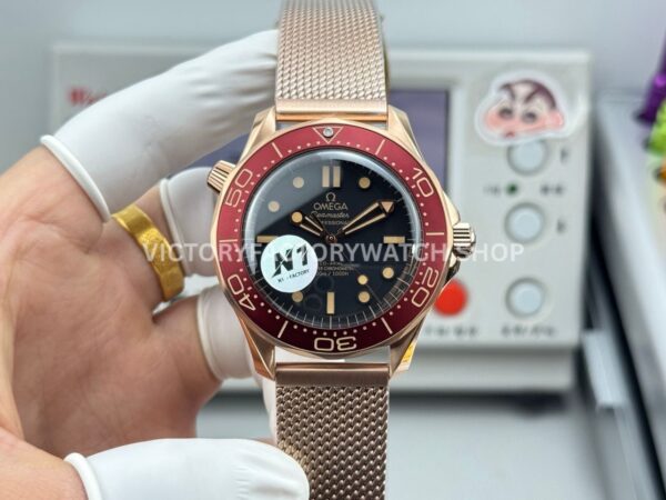 N1 Factory Omega Seamaster Diver 300M 210.90.42.20.01.003 42mm Black Dial (9) N1 Factory Omega Seamaster Diver 300M 210.90.42.20.01.003 42mm bronze gold black dial replica watch