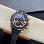 N1 Factory Omega Seamaster Diver 300M Co-Axial Chronomete (8) N1 Factory Omega Seamaster Diver 300M Co-Axial Chronometer Chronograph 210.62.44.51.01.001 44mm Rose Gold Black Rubber Strap Black Dial