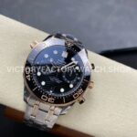 N1 Factory Omega Seamaster Diver 300M Co-Axial Chronometer (7) N1 Factory Omega Seamaster Diver 300M Co-Axial Chronometer Chronograph 210.22.44.51.01.001 44mm Half Rose Gold Black Dial