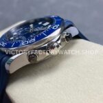 N1 Factory Omega Seamaster Diver 300M Chronograph 210.30.44.51.03.001 44mm Steel Blue Rubber Strap Blue Dial