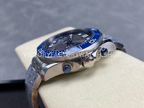 N1 Factory Omega Seamaster Diver 300M Co-Axial Chronometer Chronograph 210.30.44.51.06.001 44mm Full Steel Strap Grey Dial