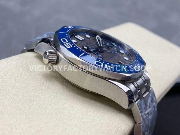 N1 Factory Omega Seamaster Diver 300M Co-Axial Chronometer Chronograph 210.30.44.51.06.001 44mm Full Steel Strap Grey Dial