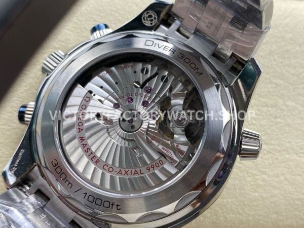 N1 Factory Omega Seamaster Diver 300M Co-Axial Chronometer Chronograph 210.30.44.51.06.001 44mm Full Steel Strap Grey Dial