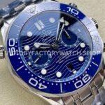 N1 Factory Omega Seamaster Diver 300M Co-Axial Chronometer Chronograph 210.30.44.51.03.001 44mm Full Steel Strap Blue Dial
