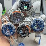N1 Factory Omega Seamaster Planet Ocean Chronograph 215.30.46.51.01.001 45mm Full Steel Black Dial