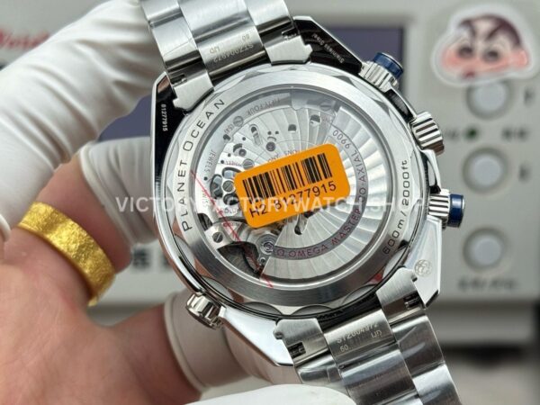 N1 Factory Omega Seamaster Planet Ocean Chronograph 215.30.46.51.03.001 45mm Full Steel Blue Dial