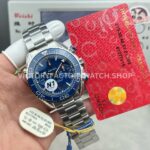 N1 Factory Omega Seamaster Planet Ocean Chronograph 215.30.46.51.03.001 45mm Full Steel Blue Dial