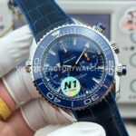 N1 Factory Omega Seamaster Planet Ocean Chronograph 215.30.46.51.03.001 45mm Steel Blue Leather Strap Blue Dial (4) N1 Factory Omega Seamaster Planet Ocean Chronograph 215.30.46.51.03.001 45mm Steel Blue Leather Strap Blue Dial