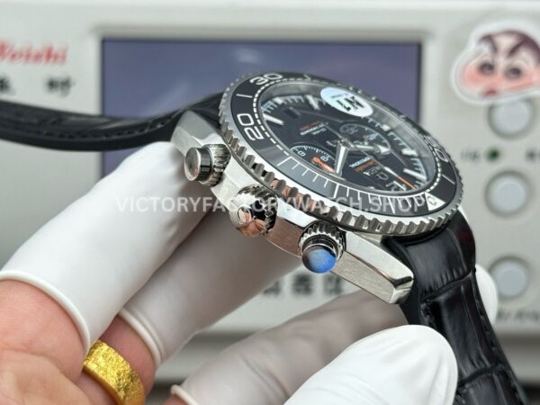N1 Factory Omega Seamaster Planet Ocean Chronograph 215.33.46.51.01.001 45mm Steel Black Leather Strap Black Dial (8) N1 Factory Omega Seamaster Planet Ocean Chronograph 215.33.46.51.01.001 45mm Steel Black Leather Strap Black Dial