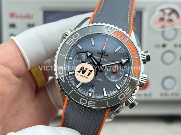 N1 Factory Omega Seamaster Planet Ocean Chronograph 215.92.46.51.99.001 45mm Steel Rubber Strap Grey Dial (5) N1 Factory Omega Seamaster Planet Ocean Chronograph 215.92.46.51.99.001 45mm Steel Rubber Strap Grey Dial