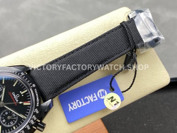 N1 Factory Omega Speedmaster Dark Side Of The Moon 311.92.44.51.01.003 44.25mm Ceramic Canvas Strap Black Dial