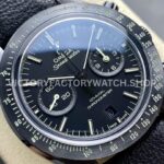 N1 Factory Omega Speedmaster Dark Side Of The Moon 311.92.44.51.01.004 44.25mm Ceramic Leather Strap Black Dial