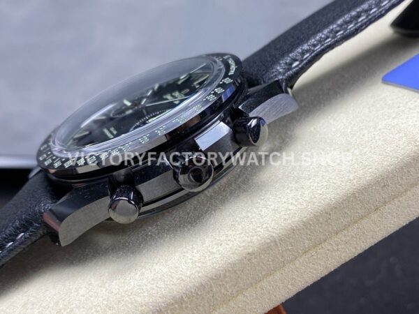 N1 Factory Omega Speedmaster Dark Side Of The Moon 311.92.44.51.01.004 44.25mm Ceramic Leather Strap Black Dial