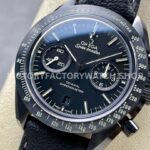 N1 Factory Omega Speedmaster Dark Side Of The Moon 311.92.44.51.01.004 44.25mm Ceramic Leather Strap Black Dial