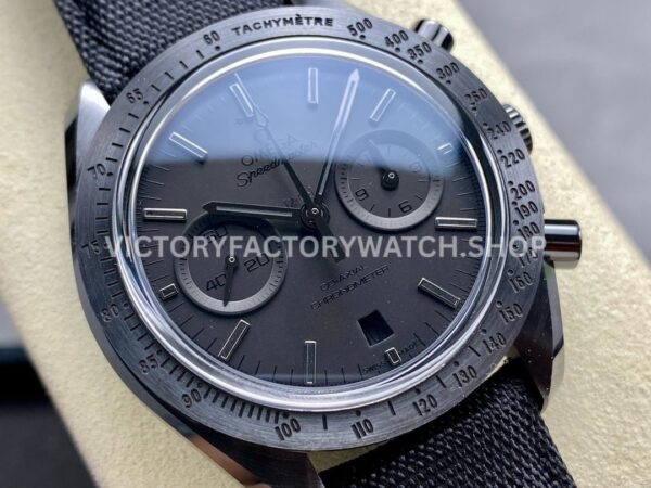 N1 Factory Omega Speedmaster Dark Side Of The Moon 311.92.44.51.01.005 44.25mm Cerami (9) N1 Factory Omega Speedmaster Dark Side Of The Moon 311.92.44.51.01.005 44.25mm Ceramic Textile Strap Black Dial