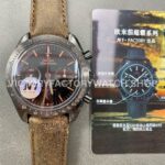 N1 Factory Omega Speedmaster Dark Side Of The Moon 311.92.44.51.01.006 44.25mm Cerami (6) N1 Factory Omega Speedmaster Dark Side Of The Moon 311.92.44.51.01.006 44.25mm Ceramic Leather Strap Black Dial