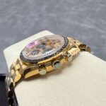 N1 Factory Omega Speedmaster Professional Moonwatch 310.23.42.50.99.001 Full Yellow Gold Pink Dial (10) N1 Factory Omega Speedmaster Professional Moonwatch 310.23.42.50.99.001 42mm Full Yellow Gold Pink Dial