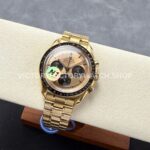 N1 Factory Omega Speedmaster Professional Moonwatch 310.23.42.50.99.001 Full Yellow Gold Pink Dial (6) N1 Factory Omega Speedmaster Professional Moonwatch 310.23.42.50.99.001 42mm Full Yellow Gold Pink Dial