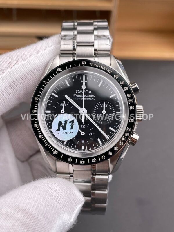 N1 Factory Omega Speedmaster Professional Moonwatch 310.30.42.50.01.002 42mm Full Steel Black (1) N1 Factory Omega Speedmaster Professional Moonwatch 310.30.42.50.01.002 42mm Full Steel Black Dial