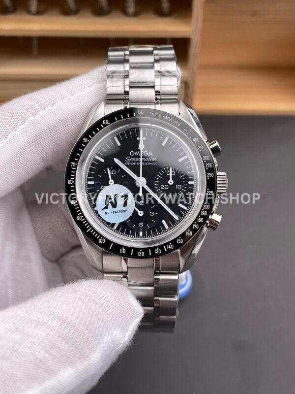 N1 Factory Omega Speedmaster Professional Moonwatch 310.30.42.50.01.002 42mm Full Steel Black (4) N1 Factory Omega Speedmaster Professional Moonwatch 310.30.42.50.01.002 42mm full steel black dial replica watch