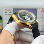 N1 Factory Omega Speedmaster Professional Moonwatch 310.63.42.50.02.001 Gold Rubber Strap Green Dial (2) N1 Factory Omega Speedmaster Professional Moonwatch 310.63.42.50.02.001 42mm Yellow Gold Rubber Strap Green Dial