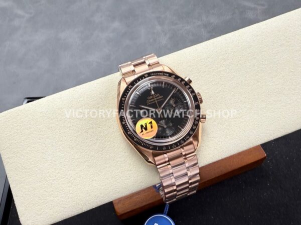 N1 Factory Omega Speedmaster Professional Moonwatch 310.63.42.50.02.001 Rose Gold Black Dial (3) N1 Factory Omega Speedmaster Professional Moonwatch 310.63.42.50.02.001 42mm Full Rose Gold Black Dial