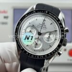 N1 Factory Omega Speedmaster Professional Moonwatch 310.63.42.50.02.001 Steel Rubber Strap Silver Dial (4) N1 Factory Omega Speedmaster Professional Moonwatch 310.63.42.50.02.001 42mm Steel Rubber Strap Silver Dial